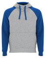 Heren Hoodie Badet Roly SU1058 grijs-royal blue